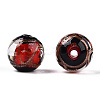Handmade Gold Sand Lampwork Beads LAMP-T019-14mm-03-3