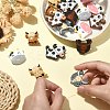 16Pcs 8 Style Food Grade Eco-Friendly Silicone Focal Beads SIL-CJ0001-11-4