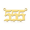 Ion Plating(IP) 201 Stainless Steel Pendants LS-STAS-N090-LA866-5LG-2