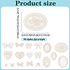 36Pcs 18 Styles Computerized Embroidery Cloth Iron on/Sew on Patches DIY-AN0001-24-2