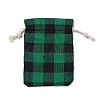 Christmas Theme Rectangle Jute Bags with Jute Cord LS-ABAG-E006-01F-2