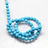 Natural Howlite Round Beads Strands TURQ-L017-3mm-02D-3