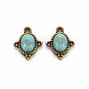 Tibetan Style Alloy Charms PALLOY-Q433-036-RS-1