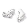 Micro Pave Clear Cubic Zirconia Pendants KK-M102-02P-2