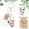 Olycraft PVC Plastic Panda Keychain KEYC-OC0001-04-4