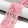 Natural Madagascar Rose Quartz Beads Strands X-G-B088-C09-04-2