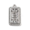 Brass with Clear Cubic Zirconia Pendants LS-KK-Z061-21C-P-1