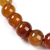 Natural Red Agate Rondelle Graduated Beaded Necklaces for Women Men NJEW-K388-02S-2