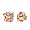 Brass Micro Pave Cubic Zirconia Pendants KK-K274-14G-3