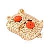 Alloy Owl Connector Links Charms FIND-M042-05G-NR-2