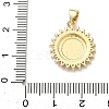 Brass Micro Pave Cubic Zirconia Pendants KK-A282-06A-G-3