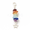 Chakra Theme Natural Gemstone Pendant Decorations LS-X1-HJEW-JM00645-03-1