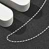 Brass Link Chain Necklaces for Women NJEW-D302-17P-2