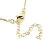 Brass with ABS Beads Pendant Necklaces LS-NJEW-B101-08G-4