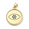 Brass Micro Pave Cubic Zirconia Pendants KK-H433-16G-2