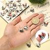 30Pcs 3 Colors Zinc Alloy Enamel Pendants ENAM-CJ0001-73-4