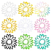 AHADERMAKER 9 Sheets 9 Colors  Sun Flower Adhesive Paper Stickers STIC-GA0001-10-1