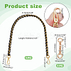 1Pc Black Imitation Leather Alloy Purse Chains FIND-AR0006-37-2