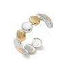 304 Stainless Steel Double Color Cuff Rings LS-RJEW-S635-01GP-C-4