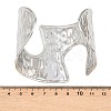 Hammered 304 Stainless Steel Cuff Bangles BJEW-Z164-01P-5