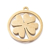 Ion Plating(IP) 304 Stainless Steel Pendants STAS-L245-018G-1
