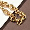 304 Stainless Steel Rolo Chain Bracelets for Women BJEW-S176-01G-C-2