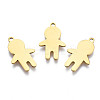 Ion Plating(IP) 201 Stainless Steel Pendants STAS-T044-269G-1