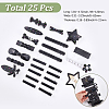 Zinc Alloy & Iron & Resin Alligator Hair Clips PHAR-SP0001-05-2