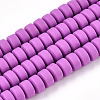 Handmade Polymer Clay Beads Strands CLAY-N008-008B-1-1