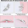 1Pair Alloy Rhinestone Shoe Buckle Clasps FIND-FG0001-18-4
