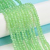 Baking Paint Transparent Glass Beads Strands DGLA-A034-J2mm-B09-2