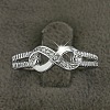 Brass & Clear Cubic Zirconia Finger Rings for Women FS-WGA713C-02-1