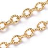 Brass Textured Cable Chains CHC-G005-01G-4