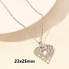 304 Stainless Steel Heart Pendant Necklaces for Men and Women FS-WG1B83F-01-1