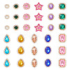 100Pcs Teardrop/Heart/Star Sew on Rhinestones FIND-TA0006-69D-2