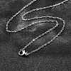 Non-Tarnish 304 Stainless Steel Cable Chain Necklaces NJEW-F248-23B-P-1