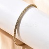 304 Stainless Steel Bangles for Women BJEW-C091-02C-GP-2
