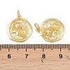 Brass Micro Pave Cubic Zirconia Pendants KK-G544-31G-3