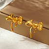 Stylish 304 Stainless Steel Butterfly Stud Earrings for Women's Daily Wear JQ0167-1