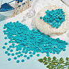 10 Strands Flat Round Handmade Polymer Clay Beads CLAY-PH0001-44S-4