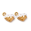 304 Stainless Steel Enamel Charms STAS-Q363-12D-G-1