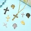 40Pcs 8 Styles Tibetan Style Alloy Pendants TIBEP-YW0001-88-5