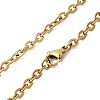 304 Stainless Steel Cable Chain Necklaces STAS-O053-33G-2
