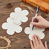 15Pcs Unfinished Wood Pendant Decorations WOOD-DC0001-25C-3