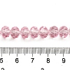 Transparent Baking Paint Glass Beads Strands DGLA-A034-T8mm-D09-4