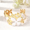 304 Stainless Steel Cuff Bangles for Women BJEW-F509-03D-G-1