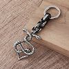 304 Stainless Steel Double Headed Snake Keychains VU1957-2