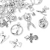 30Pcs 10 Styles Tibetan Style Zinc Alloy Pendants FIND-YW0006-56-1