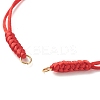 Adjustable Nylon Braided Cord Bracelet Making Accessories AJEW-JB01096-3