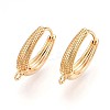 Brass Hoop Earring Finding KK-N261-53G-1